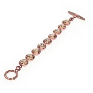 CLEARANCE Juicy Rose Gold Glam Rocks Station Bracelet